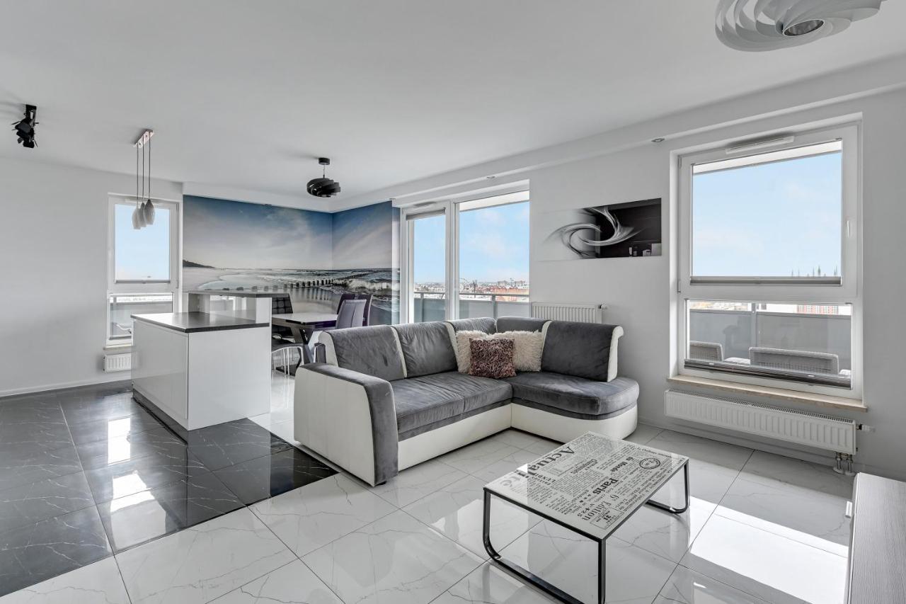 Grand Apartments - Luxury Apartment On The 11Th Floor With A View Of The Old Town グダニスク エクステリア 写真